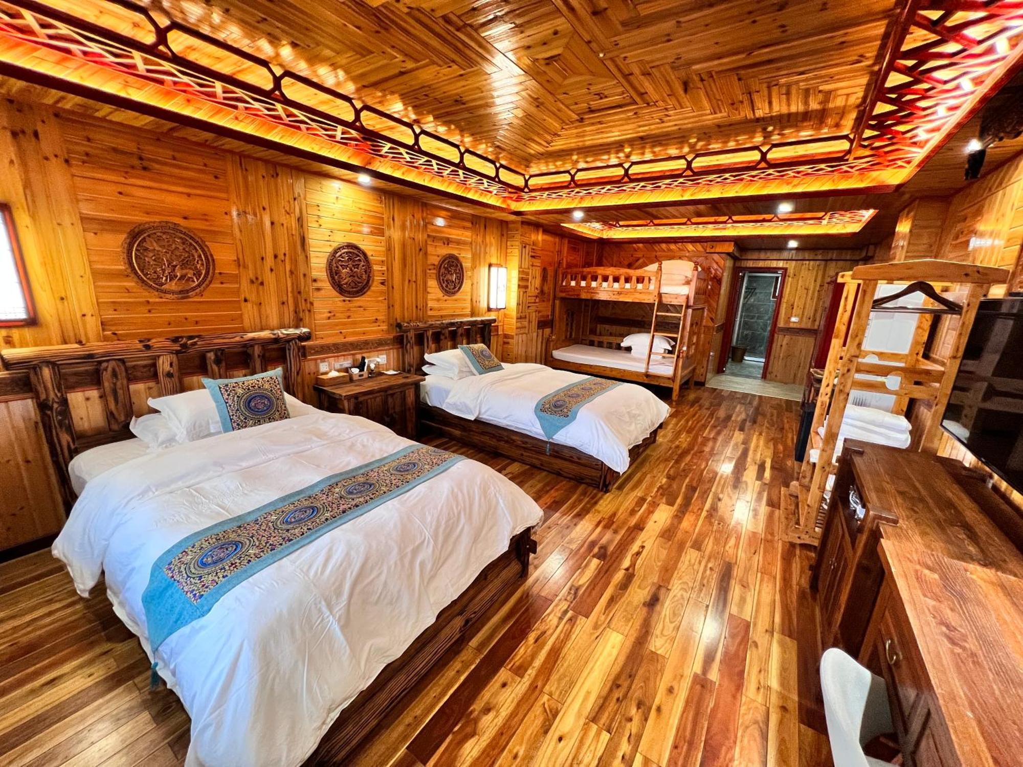 Baike Boutique Hotel Луншэн Номер фото
