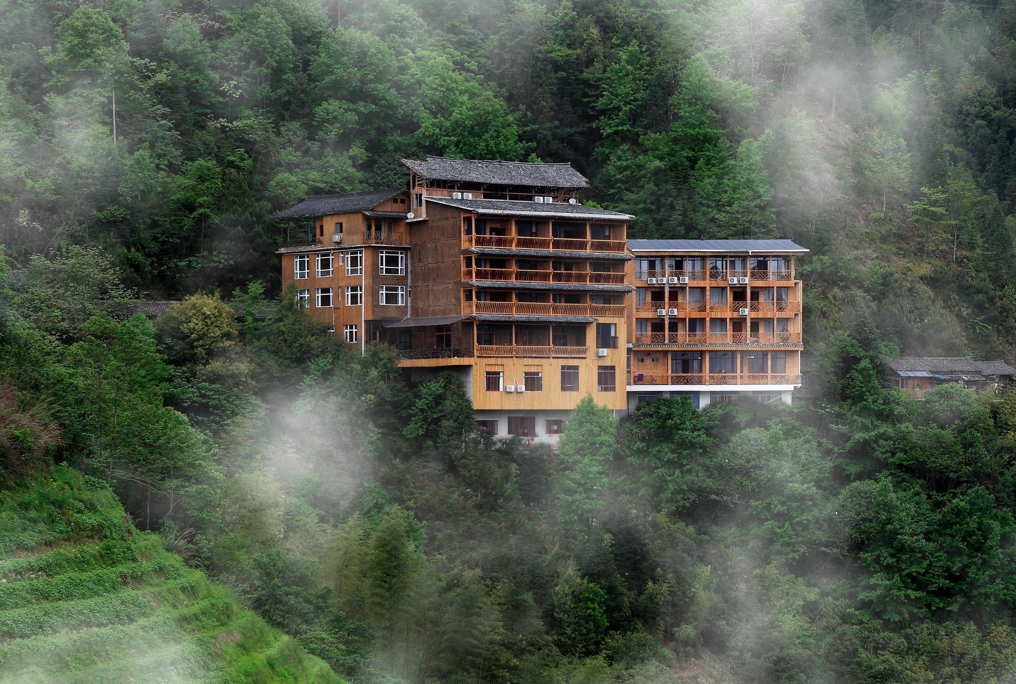 Baike Boutique Hotel Луншэн Экстерьер фото